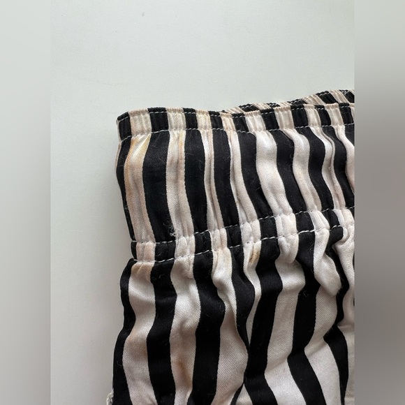 The Kooples Cuffed Voile Rouge Punk Striped Drawstring Pants Size 2 M - Picture 9 of 10